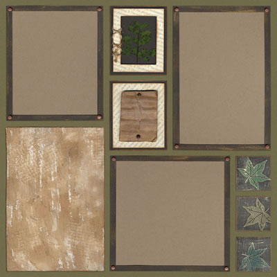 Deluxe Designs - Nature I Color Blocked Page  (sold in 3's)